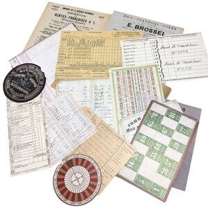 Small Lot Tim Holtz Ideaology Items Travel Related Junk Journal / Scrapbooking